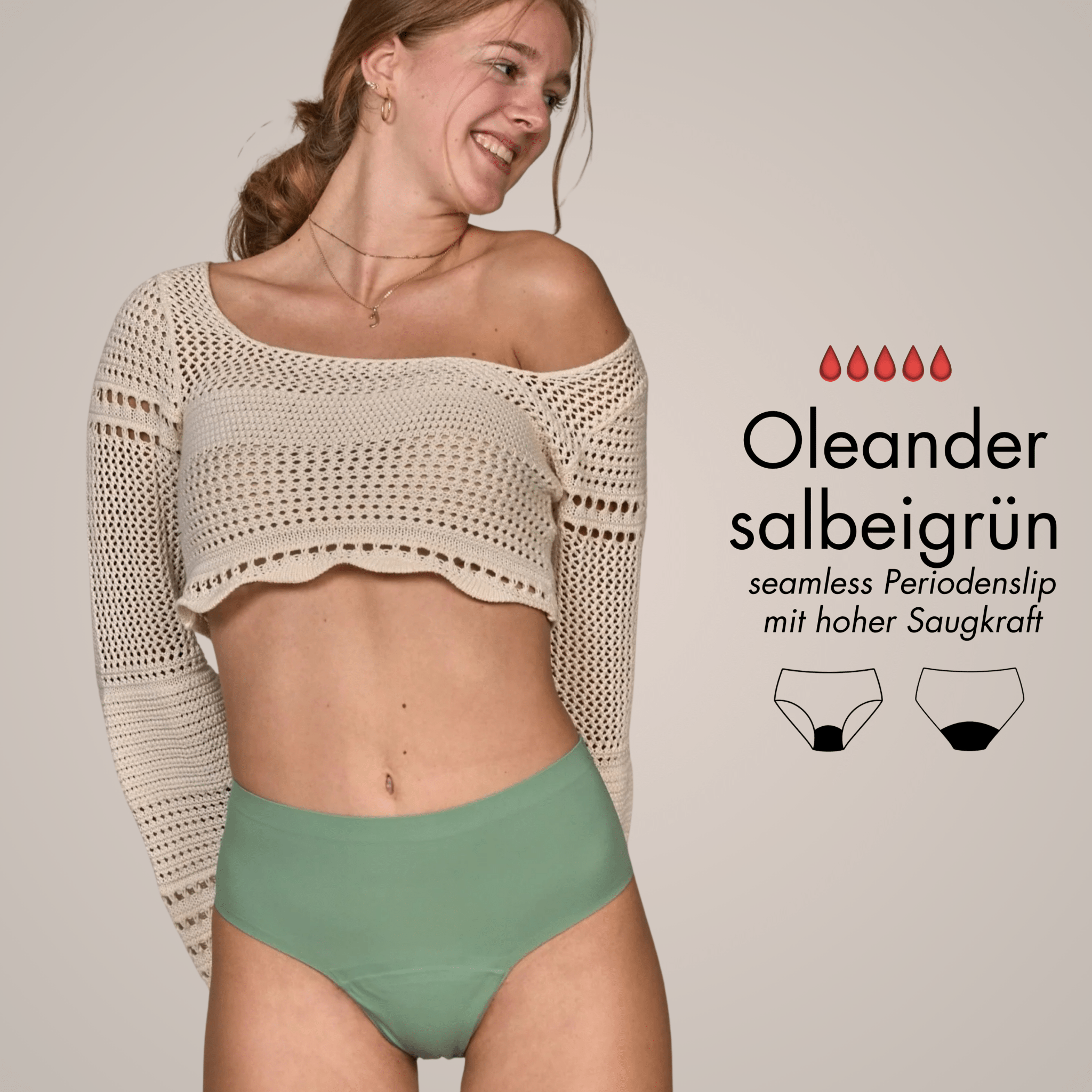 Colourflow Package - 3 bunte, seamless Periodenslips - Periodenunterwäsche, Menstruationsunterwäsche von my•mense