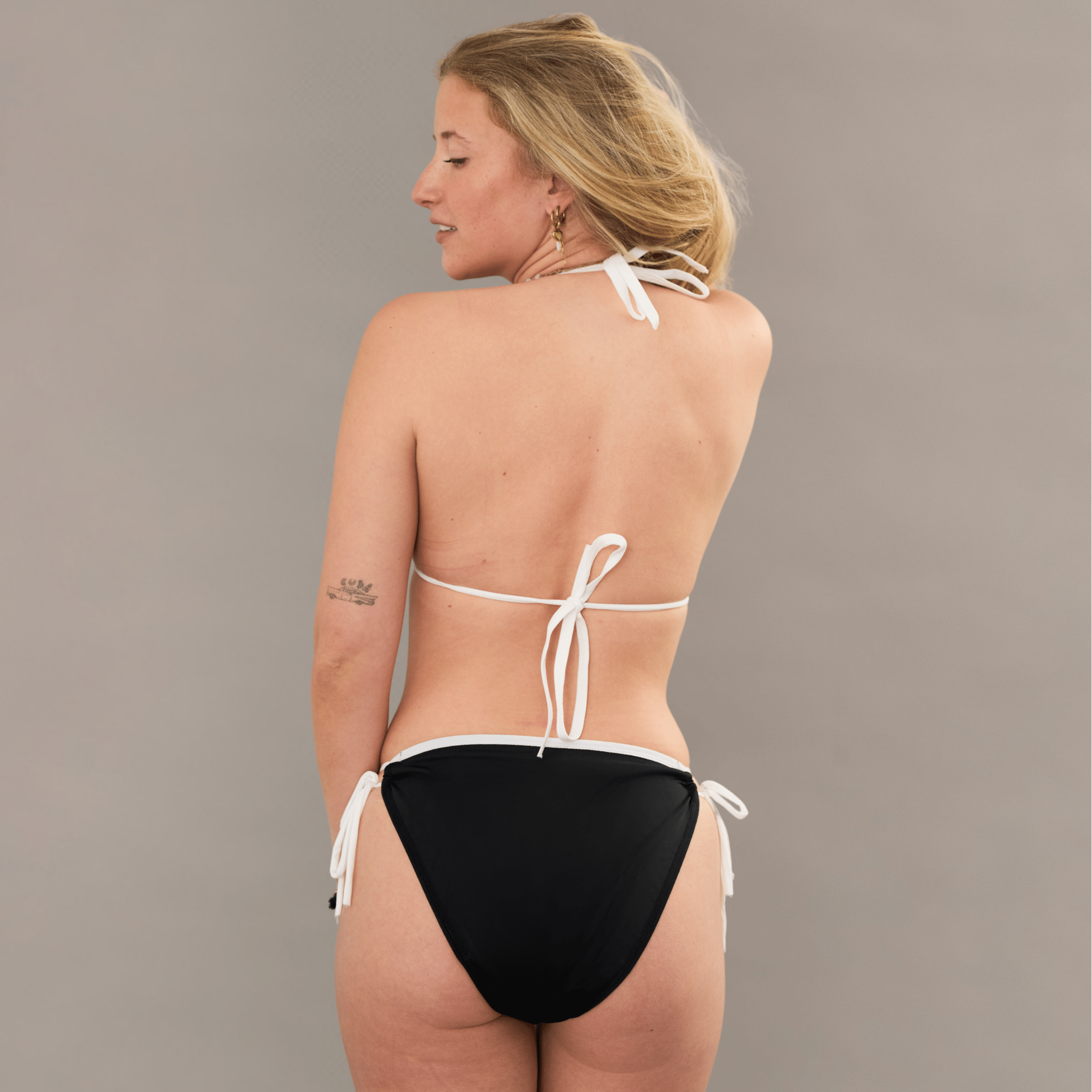 Periodenbikini Set „Lily“ schwarz - Periodenunterwäsche, Menstruationsunterwäsche von my•mense
